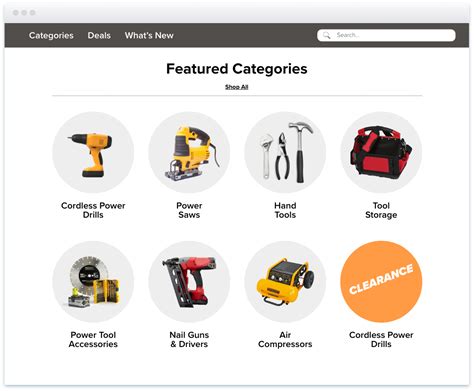 'categories' Search .